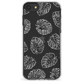 Monstera Leaves Slim TPU Phone Case for iPhone SE 8 7 Plus