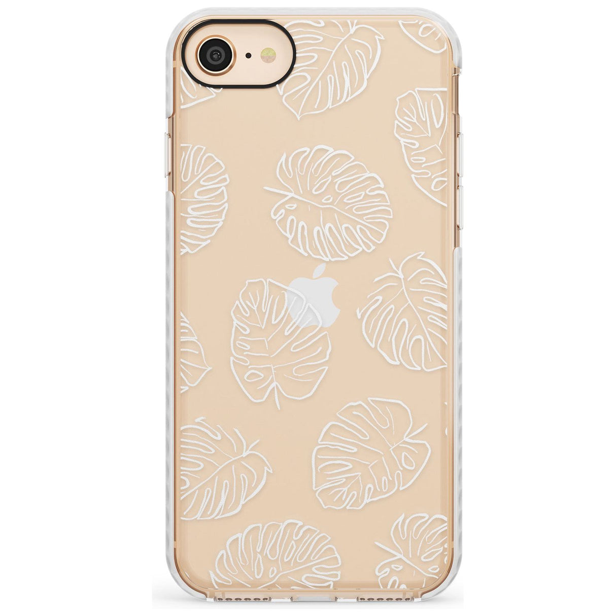 Monstera Leaves Slim TPU Phone Case for iPhone SE 8 7 Plus