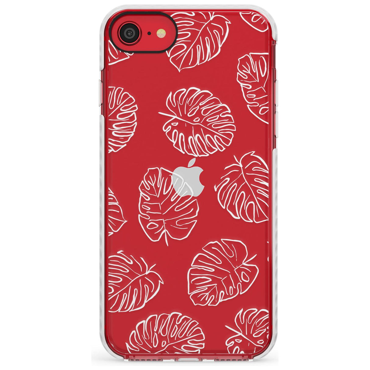 Monstera Leaves Slim TPU Phone Case for iPhone SE 8 7 Plus