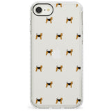 Airedale Terrier Dog Pattern Clear Impact Phone Case for iPhone SE 8 7 Plus