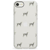 Dalmation Dog Pattern Clear Impact Phone Case for iPhone SE 8 7 Plus