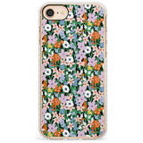 Jazzy Floral Mix: Solid Slim TPU Phone Case for iPhone SE 8 7 Plus