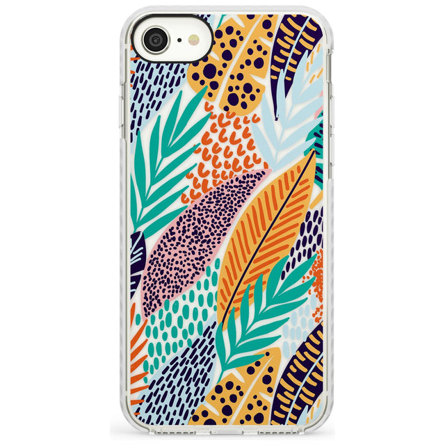 Abstract Leaves Phone Case for iPhone SE