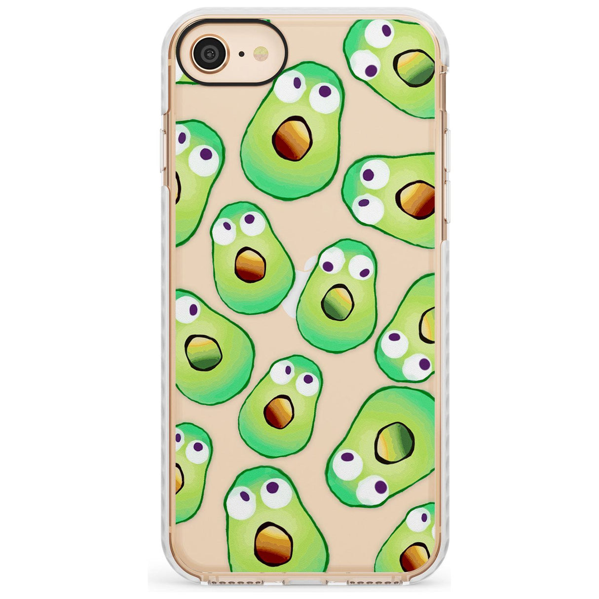 Shocked Avocados Impact Phone Case for iPhone SE 8 7 Plus