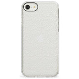 Funky Floral Patterns White on Clear Impact Phone Case for iPhone SE 8 7 Plus