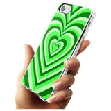 Green Heart Illusion Impact Phone Case for iPhone SE 8 7 Plus