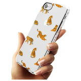 Clear Tiger Jungle Cat Pattern Impact Phone Case for iPhone SE 8 7 Plus