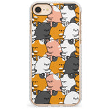 Spooning Cats Kawaii Pattern Impact Phone Case for iPhone SE 8 7 Plus