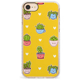 Plant Faces Kawaii Pattern Impact Phone Case for iPhone SE 8 7 Plus