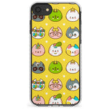 Mythical Cats Kawaii Pattern Impact Phone Case for iPhone SE 8 7 Plus