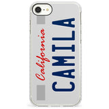 California License Plate Slim TPU Phone Case for iPhone SE 8 7 Plus