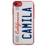 California License Plate Slim TPU Phone Case for iPhone SE 8 7 Plus