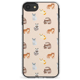 Cute Cat Pattern Slim TPU Phone Case for iPhone SE 8 7 Plus