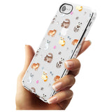 Cats with Toys - Clear Slim TPU Phone Case for iPhone SE 8 7 Plus