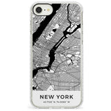 Map of New York, New York Impact Phone Case for iPhone SE 8 7 Plus