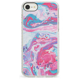 Pink, Blue & Purple Marbled Paper Pattern