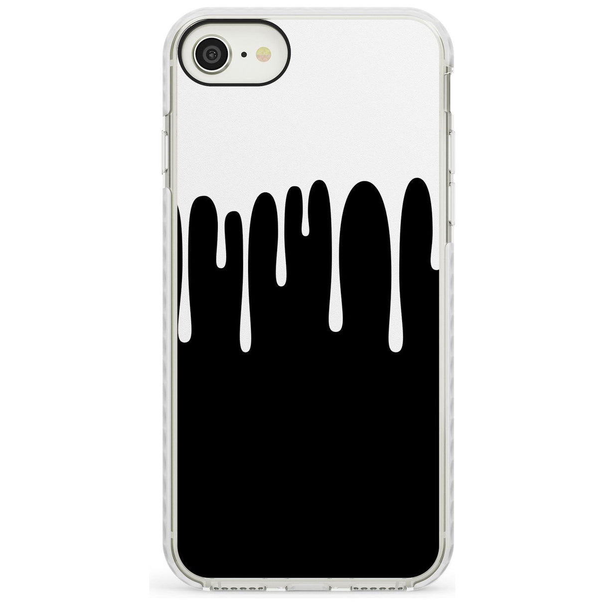 Melted Effect: White & Black iPhone Case Impact Phone Case Warehouse SE 8 7 Plus