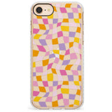 Wonky Squares Pattern Impact Phone Case for iPhone SE 8 7 Plus