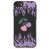 Cherries n' Flames Impact Phone Case for iPhone SE 8 7 Plus