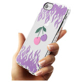 Cherries n' Flames Impact Phone Case for iPhone SE 8 7 Plus