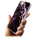 Black, Purple & Yellow shattered Marble Impact Phone Case for iPhone SE 8 7 Plus