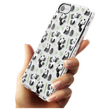 Watercolour Panda Pattern Slim TPU Phone Case for iPhone SE 8 7 Plus