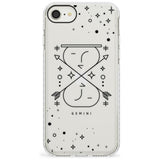 Gemini Emblem - Transparent Design Impact Phone Case for iPhone SE 8 7 Plus