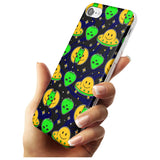 Alien Head Pattern Slim TPU Phone Case for iPhone SE 8 7 Plus