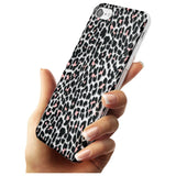 Light Pink Leopard Print - Transparent Slim TPU Phone Case for iPhone SE 8 7 Plus