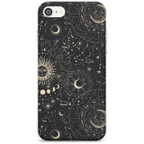 Suns & Zodiac Charts Black Impact Phone Case for iPhone SE 8 7 Plus