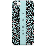 Custom Blue Leopard Spots iPhone Case  Slim Case Custom Phone Case - Case Warehouse