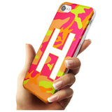 Bright Neon Camo Solid Monogram iPhone Case   Custom Phone Case - Case Warehouse