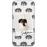 Dachshund, Black- Custom Dog Photo Black Impact Phone Case for iPhone SE 8 7 Plus