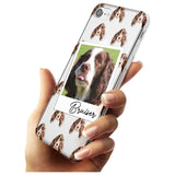 Springer Spaniel - Custom Dog Photo Black Impact Phone Case for iPhone SE 8 7 Plus