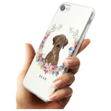 Chocolate Lab - Watercolour Dog Portrait Slim TPU Phone Case for iPhone SE 8 7 Plus