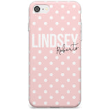 Custom Pink Polka iPhone Case  Slim Case Custom Phone Case - Case Warehouse