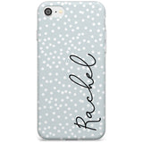 Vertical Cursive & Dots iPhone Case  Slim Case Custom Phone Case - Case Warehouse