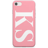 White & Pink Personalised Letters iPhone Case  Slim Case Custom Phone Case - Case Warehouse