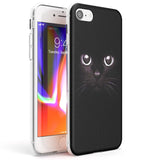 Black Cat Phone Case iPhone 7/8 / Clear Case,iPhone SE / Clear Case Blanc Space