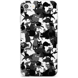 Black & White Cat Camouflage iPhone Case  Slim Case Phone Case - Case Warehouse