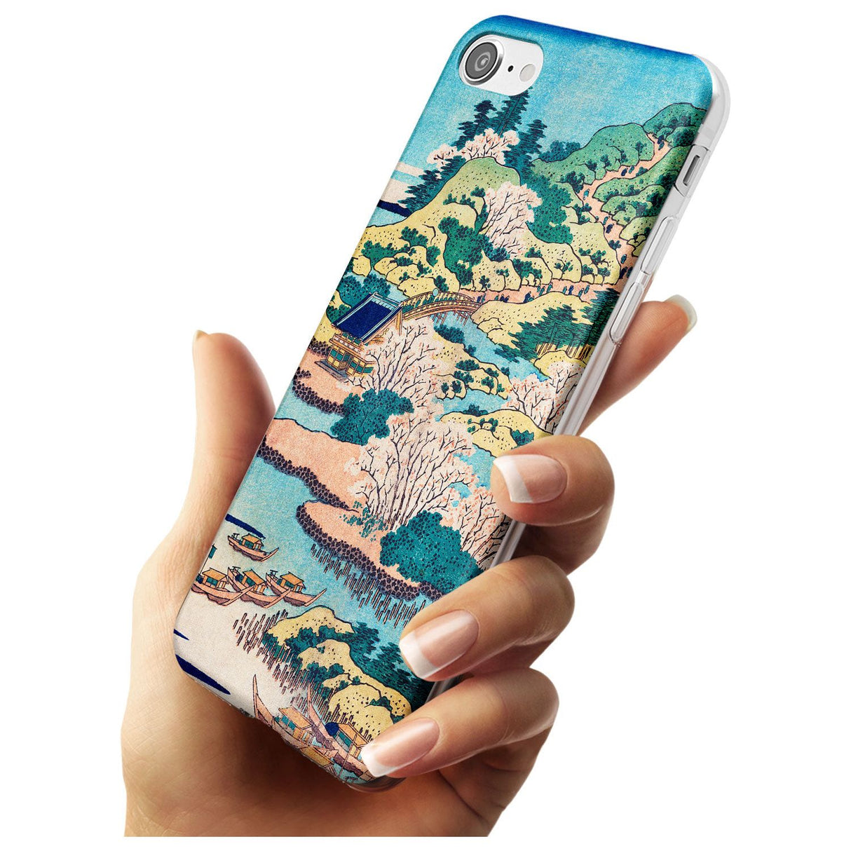 Coastal Community by Katsushika Hokusai  Black Impact Phone Case for iPhone SE 8 7 Plus