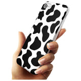 Cow Print Black Impact Phone Case for iPhone SE 8 7 Plus