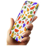 Mixed Kawaii Food Icons - Clear iPhone Case Slim TPU Phone Case Warehouse SE 8 7 Plus