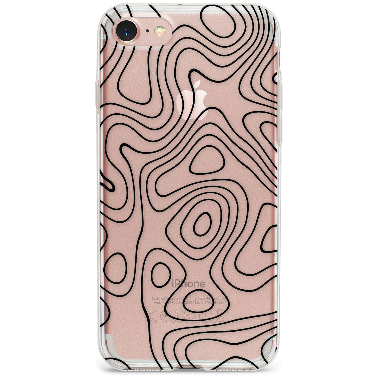 Damascus Steel Phone Case for iPhone SE