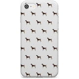 German Shorthaired Pointer Dog Pattern Slim TPU Phone Case for iPhone SE 8 7 Plus