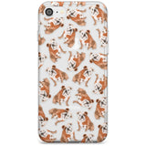 English Bulldog Watercolour Dog Pattern Phone Case iPhone 7/8 / Clear Case,iPhone SE / Clear Case Blanc Space