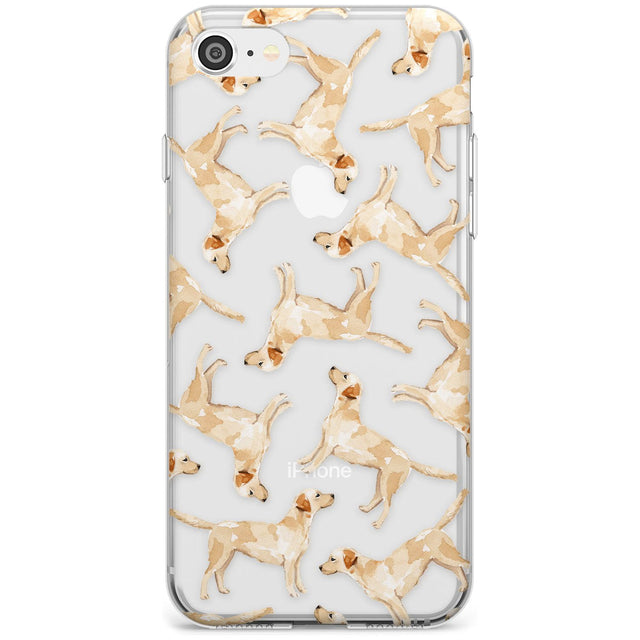 Yellow Labrador Watercolour Dog Pattern