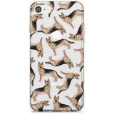 German Shepherd Watercolour Dog Pattern Slim TPU Phone Case for iPhone SE 8 7 Plus