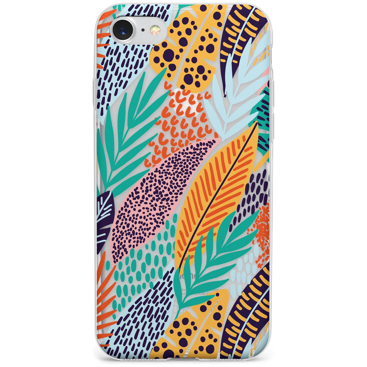 Abstract Leaves Phone Case for iPhone SE