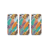 Abstract Leaves Phone Case for iPhone SE